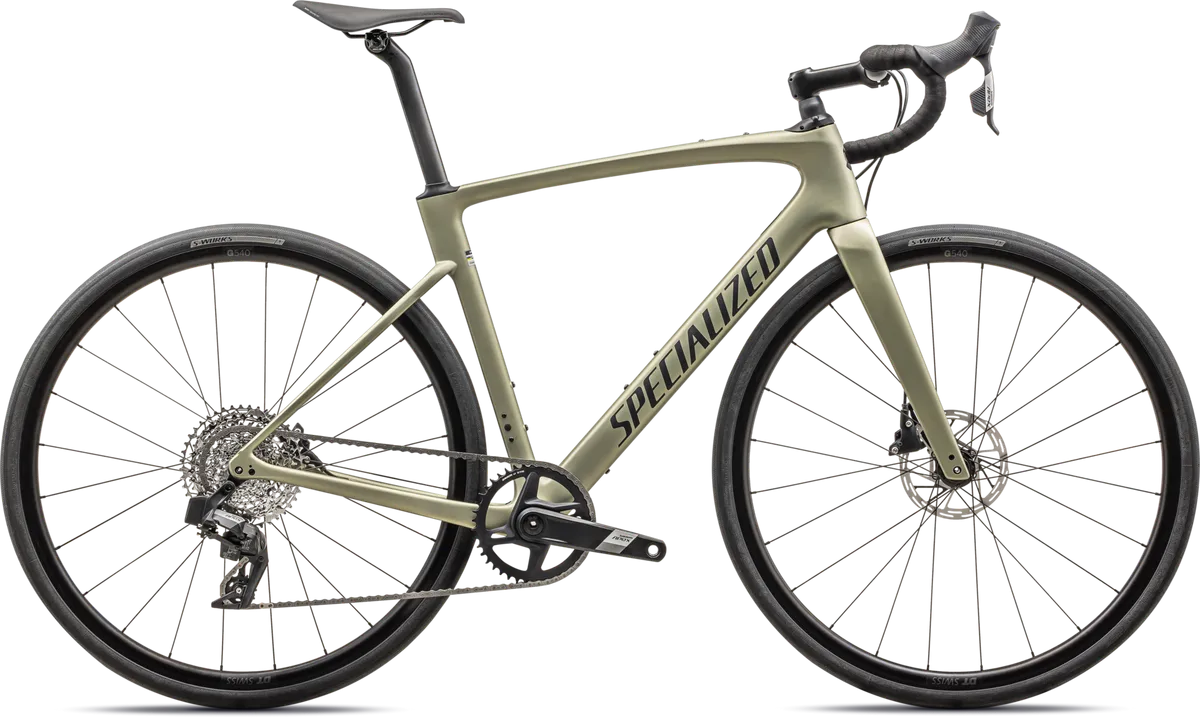 Roubaix SL8 Sport - SRAM Apex XPLR AXS - SATIN METALLIC SPRUCE/FOREST GREEN / 44