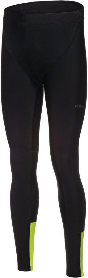 Gorewear Swiftride Thermo Tights - Black/Neon Yellow Mens Large