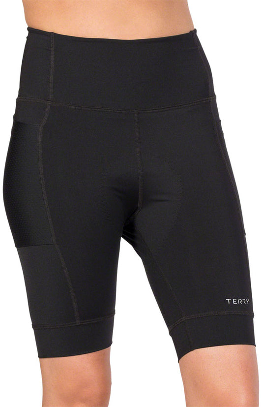 Terry Holster Hi Rise Shorts - Black Medium