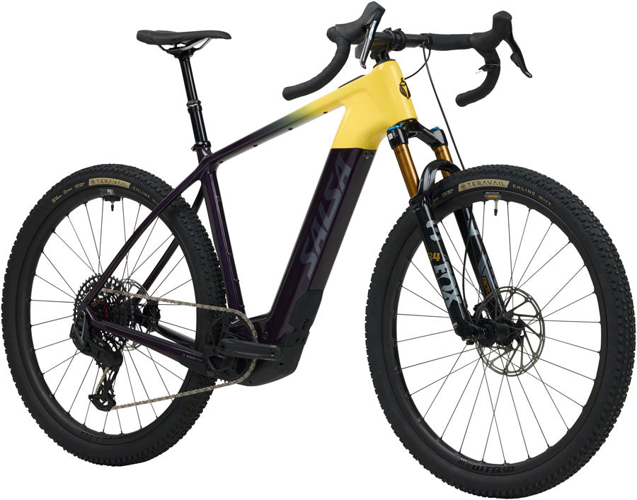 Salsa Tributary C Force XO AXS Transmission SUS Ebike - 29" Carbon Amethyst/YLW X-Small