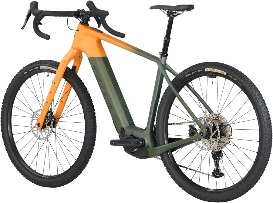Salsa Tributary C GRX 820 Ebike - 29" Carbon Dark Pine/Terracotta Large