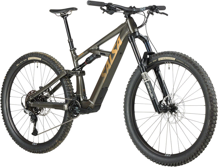 Salsa Moraine Cues 10 Ebike - 29" Aluminum Coffee Black Small