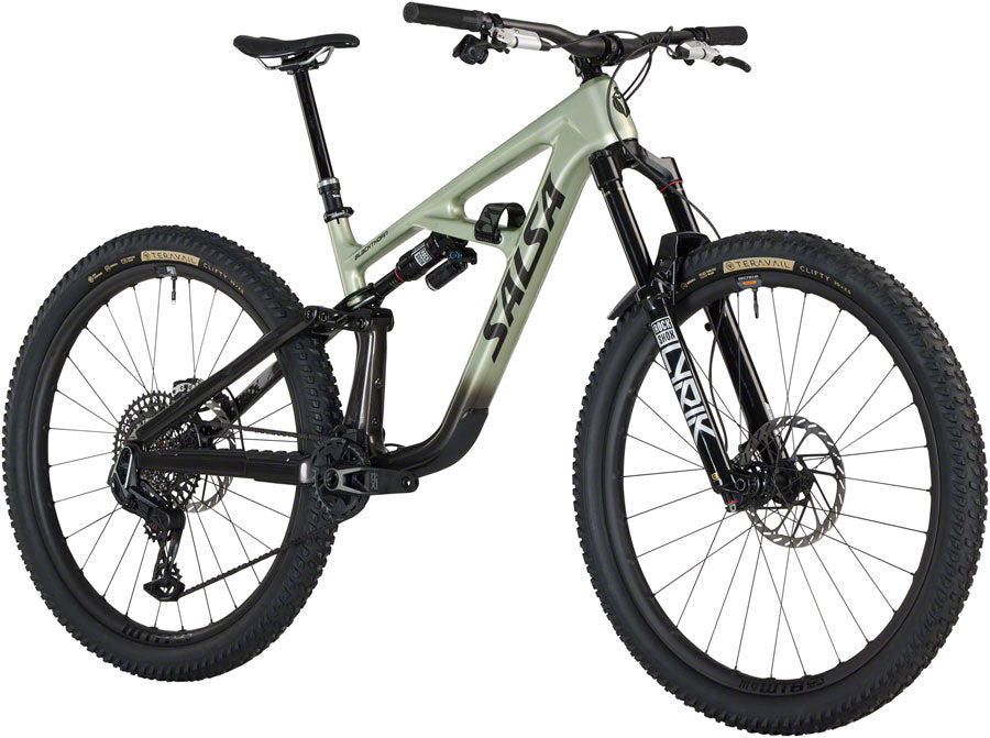 Salsa BLKthorn 145 C XO AXS Trasmission Bike - 29" Carbon Coffee BLK / Sage Small