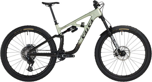 Salsa BLKthorn 145 C XO AXS Trasmission Bike - 29" Carbon Coffee BLK / Sage Medium