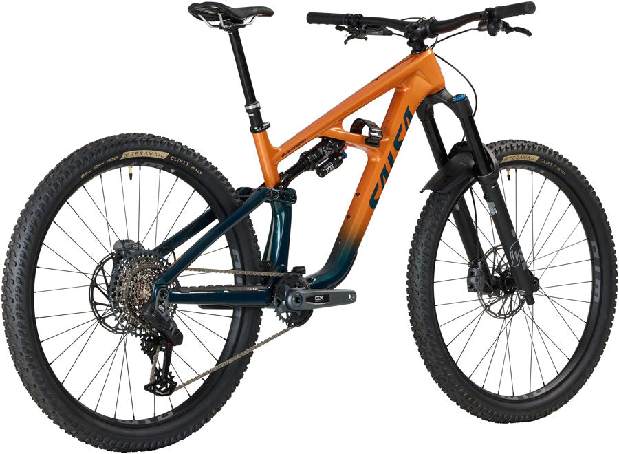 Salsa BLKthorn 145 C GX AXS Transmission Bike - 29" Carbon Slate / Terracotta Large