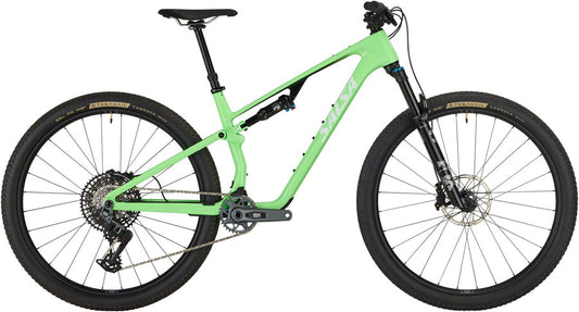 Salsa Spearfish C Deluxe GX AXS Transmission Bike - 29" Carbon Citrus Green Small