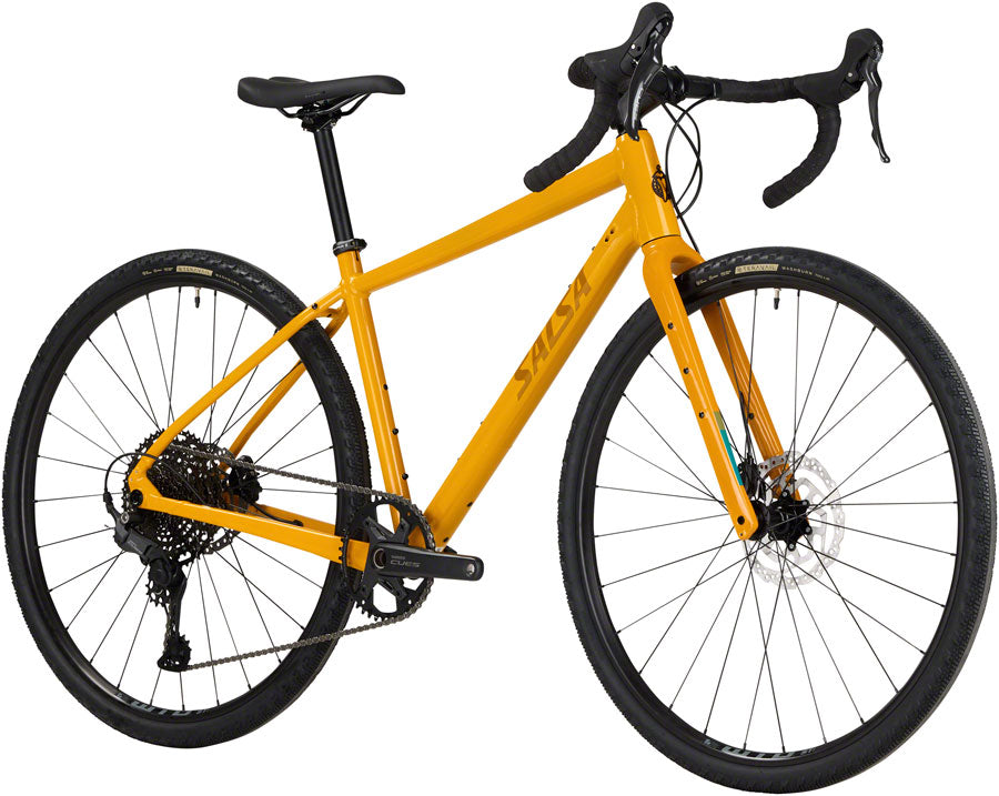 Salsa Journeyer Drop Bar Cues 1x11 Bike - 700c Aluminum Mustard 51cm