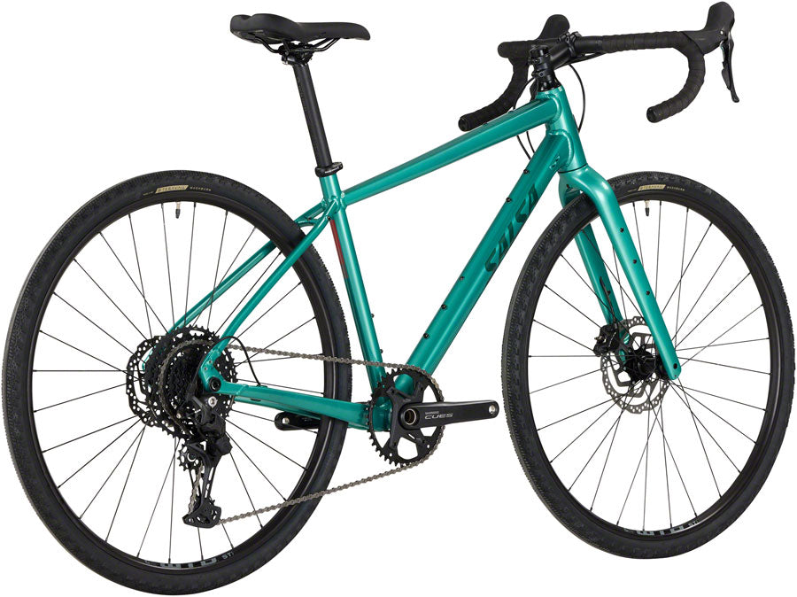 Salsa Journeyer Drop Bar Cues 1x10 Bike - 700c Aluminum Teal Green 60cm