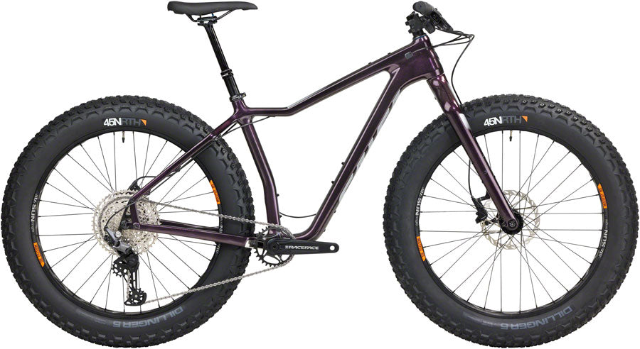 Salsa Heyday! C Deore 12 Fat Tire Bike - 26" Carbon Black Cherry X-Small