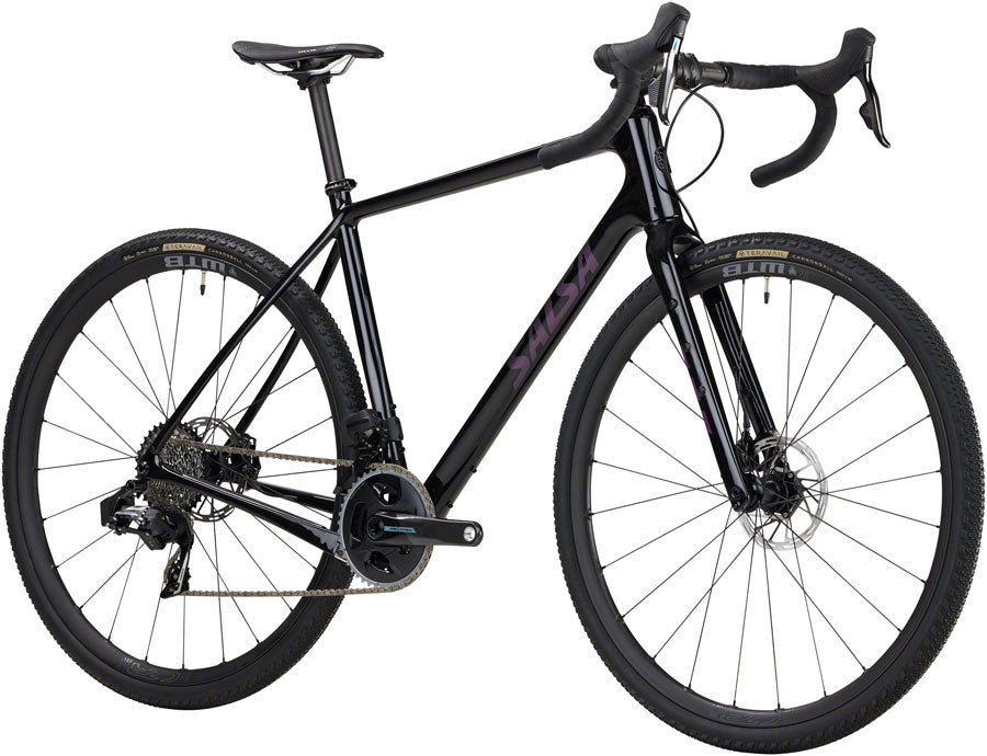Salsa Warbird C Force AXS Wide Bike - 700c Carbon Gloss Black 49cm