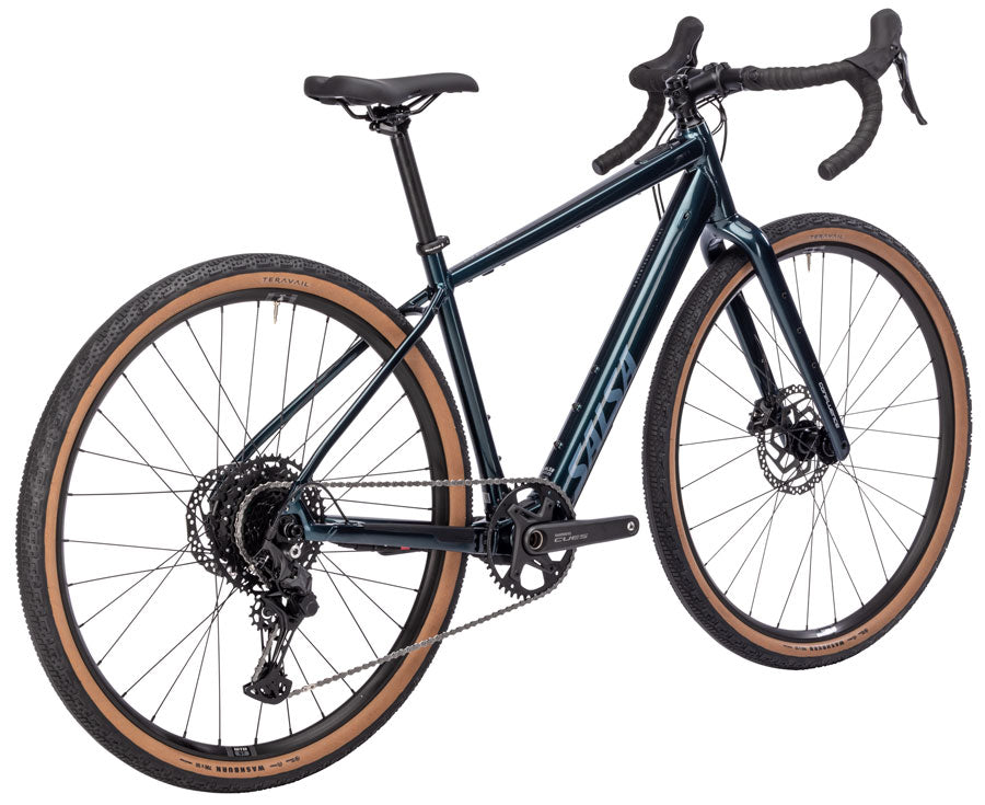 Salsa Confluence Drop Bar Cues 10 eBike - 700c Aluminum Midnight Blue 60cm