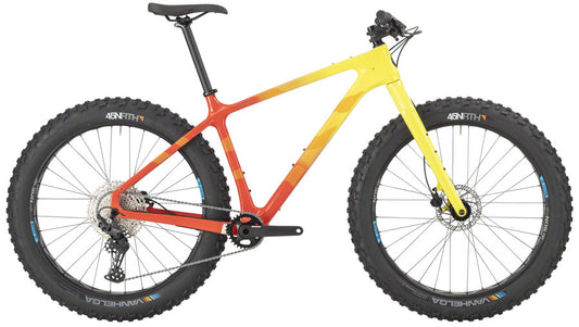 Salsa Beargrease Carbon Deore 11spd Fat Bike - 27.5" Carbon Orange/YLW Fade Medium
