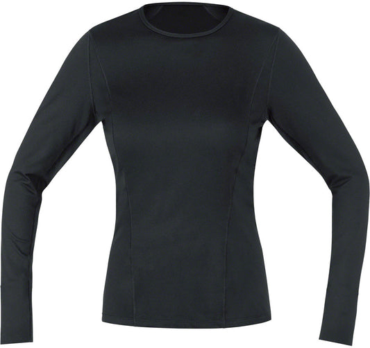 Gorewear M Base Layer Long Sleeve Shirt - Black Womens Small