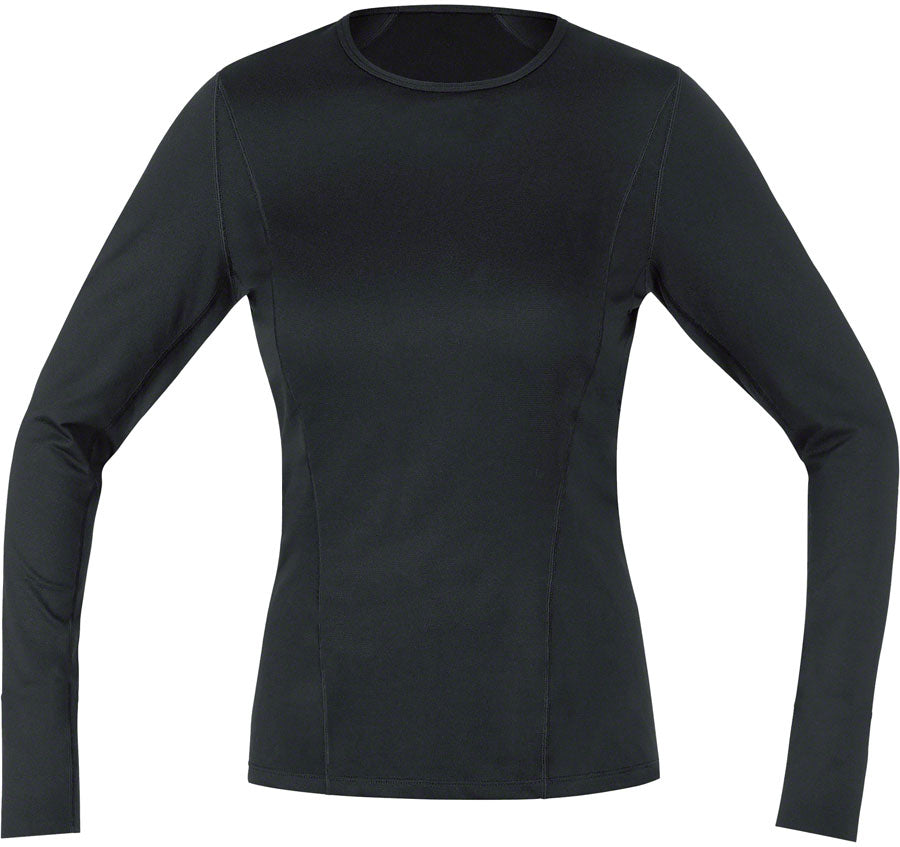 Gorewear M Base Layer Long Sleeve Shirt - Black Womens Medium