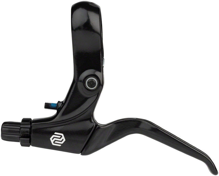 Promax XL-378 Brake Lever Set - Long Pull 2-Finger Tooled Reach Adjust For Linear Pull Brakes BLK