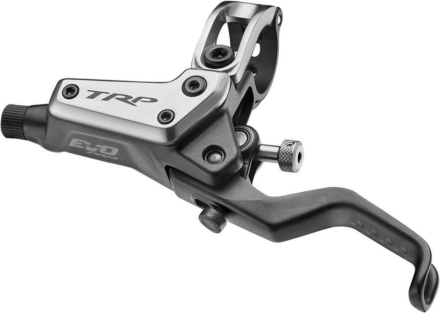 TRP EVO Pro HD-M9040 Disc Brake Lever - Left/Front Rear 1900mm Hose Post Mount 4-Piston Gray