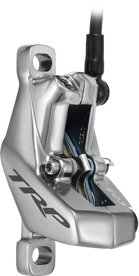 TRP EVO Pro HD-M9040 Disc Brake Lever - Left/Front Rear 1900mm Hose Post Mount 4-Piston Gray