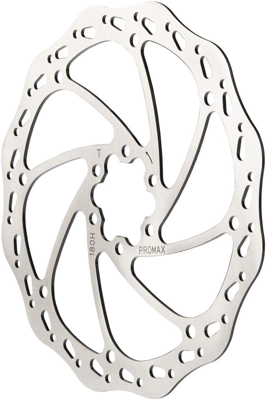 Promax Sport S1 Disc Brake Rotor - 180mm 6-Bolt Silver