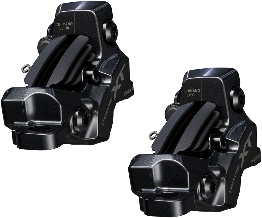 Shimano Deore XT M8200/8220 Disc Brake Upgrade Kit - Right Left BL-M8200 Levers Post Mount Front Rear BR-M8220 4-Piston Calipers