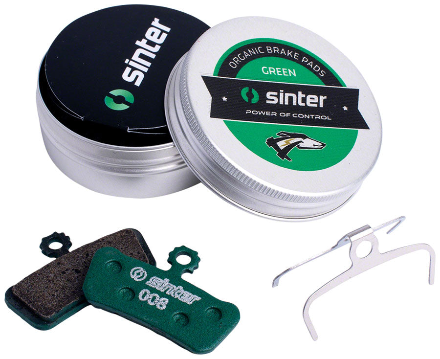 Sinter Green s2032 Compound Organic Disc Brake Pads - Avid/SRAM Sinter Type 008 One Pair