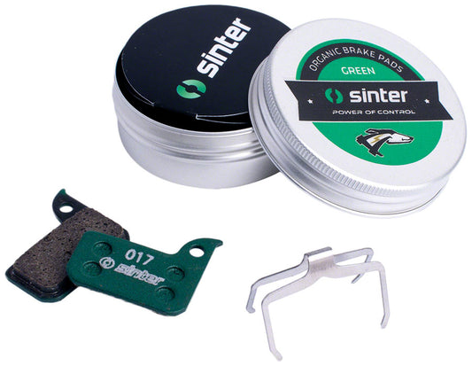 Sinter Green s2032 Compound Organic Disc Brake Pads - SRAM Sinter Type 017 One Pair