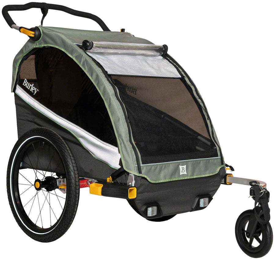 Burley DLite X Child Trailer - Double Sage Green