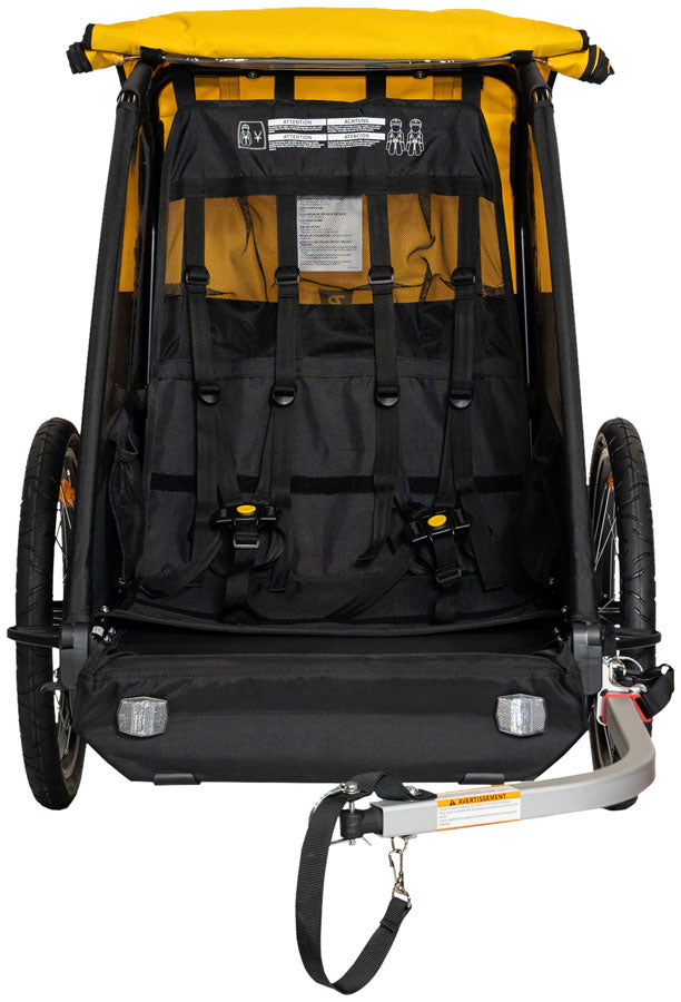 Burley Bee Child Trailer - Double Yellow