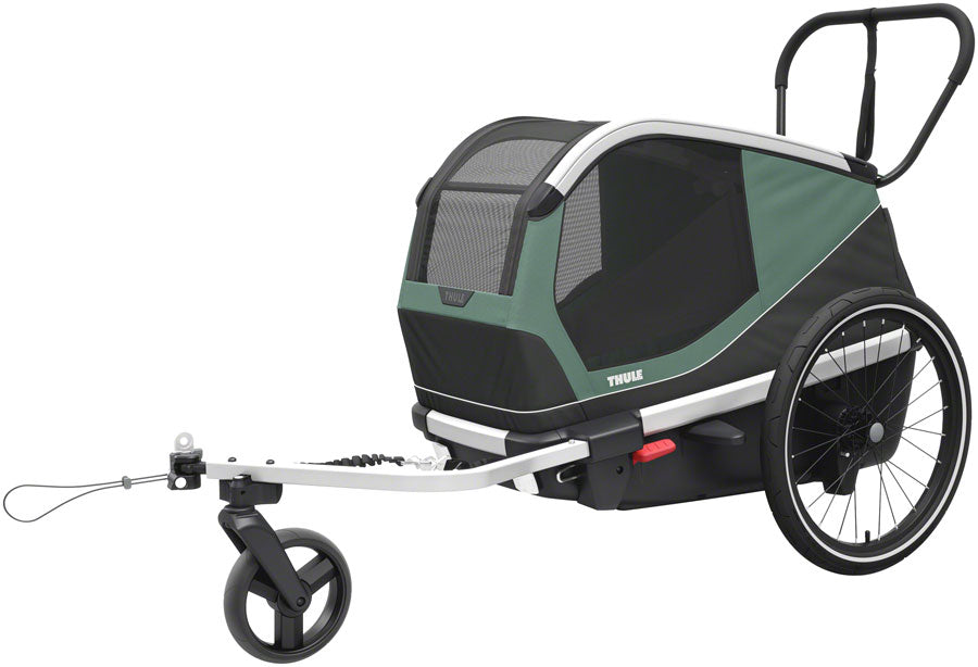 Thule BexeyDog Bike Trailer- Hazy Green Medium