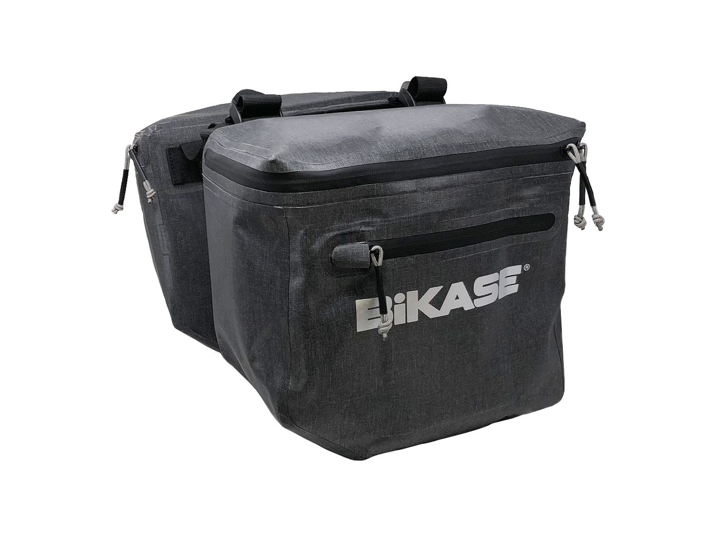 Bikase Urbanator Adjustable Panniers Bag Velcro Straps 11.5x10.5x6` 1500 c.i. Black