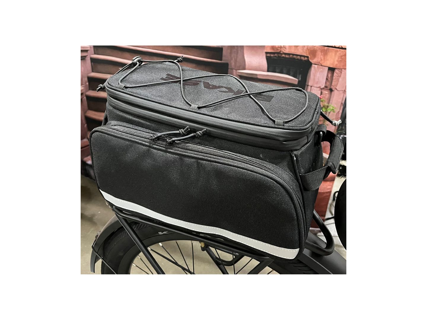 Bikase MIK Big Poppa Rack Bag MIK 15x10x8` 1600 c.i. Black