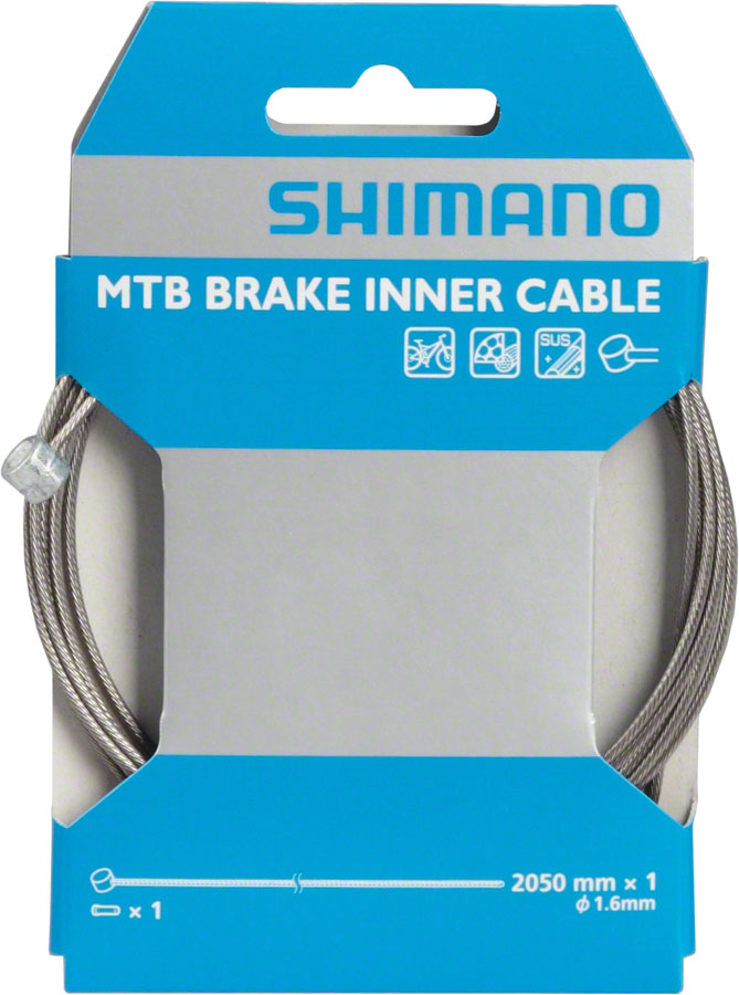 Shimano Stainless Mountain Brake Cable - 1.6 x 2050mm