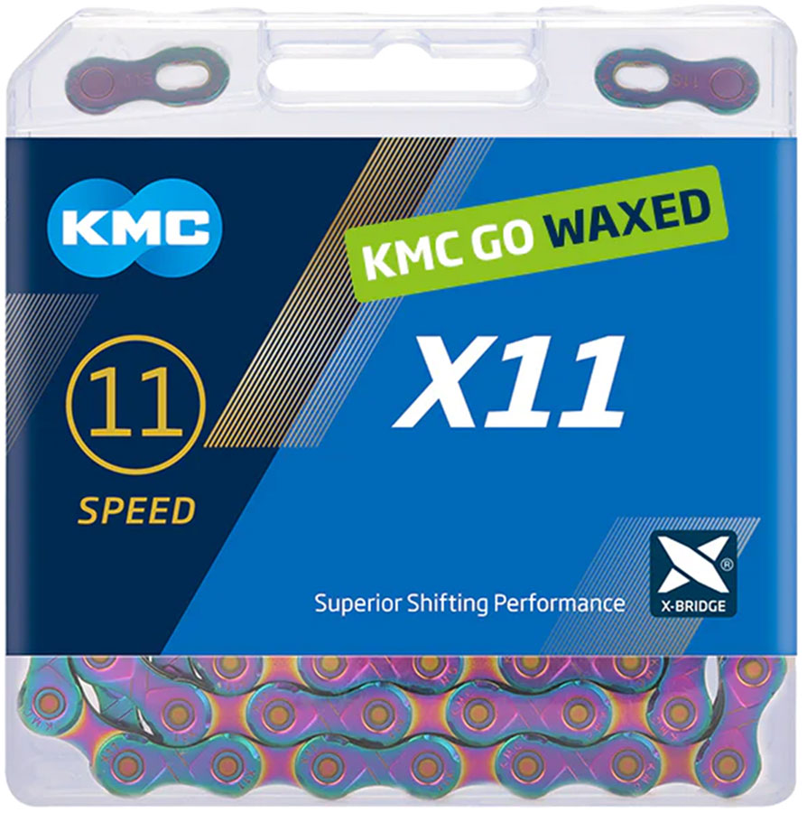 KMC X11 Waxed Chain - 11-Speed 118 Links Aurora