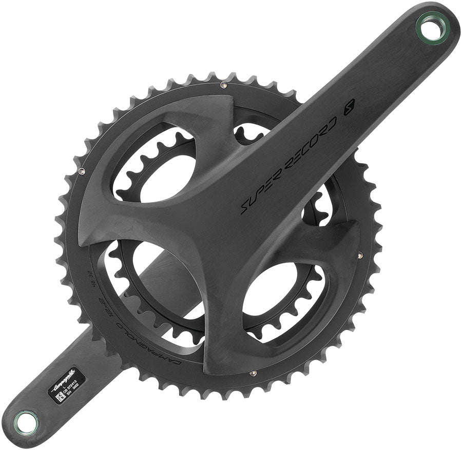 Campagnolo Super Record S Wireless Crankset - 165mm 12-Speed 52/36t Campy 121/88 Asym BCD Ultra Torque Spindle Carbon