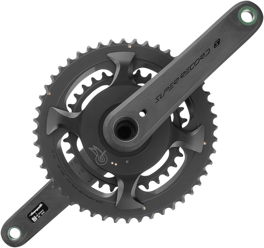 Campagnolo Super Record S Wireless Power Meter Crankset - 170mm 12-Speed 50/34t Campy 121/88 Asym BCD Ultra Torque Spindle Carbon