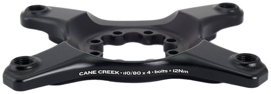Cane Creek eeWings Chainring Spider - 4-Bolt 110 80 Asymmetric BCD 8-Bolt Mount Type Shimano GRX 1x 2x Systems BLK