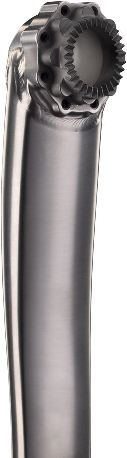 Cane Creek eeWings All-Road Titanium Crankset - 170mm 8-Bolt Direct Mount 30mm Spindle Brushed Titanium