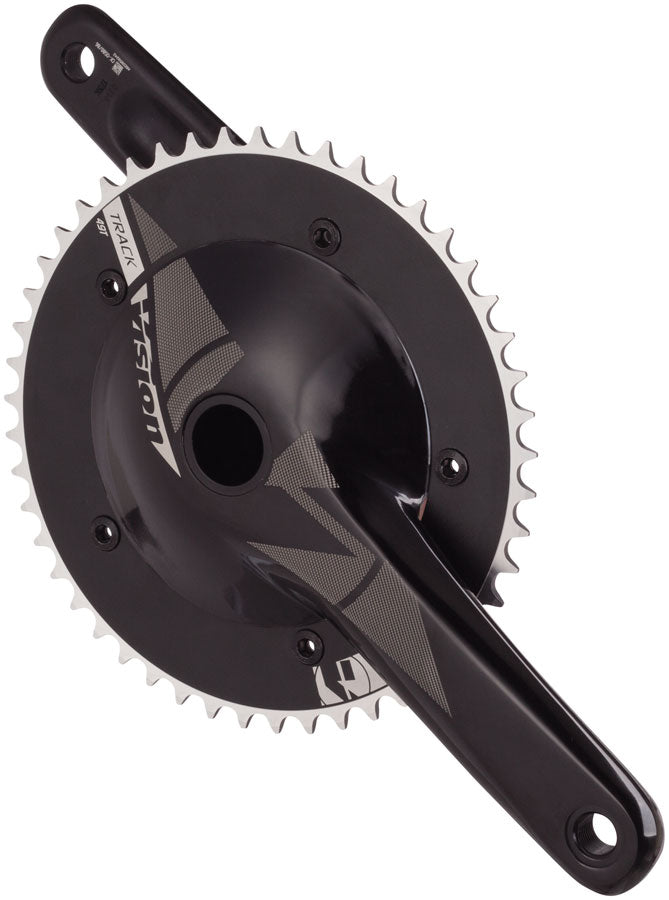 Vision NS Track Crankset 1x 49T Chainring 172.5mm Arm Length 144BCD 386EVO Spindle – BLK