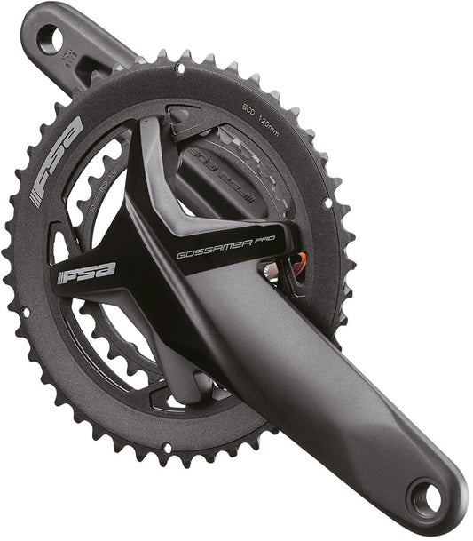 FSA Gossamer Pro Advanced Crankset 2x 48/32T Chainrings 165mm Arm Length 120/90BCD 386EVO Spindle – BLK