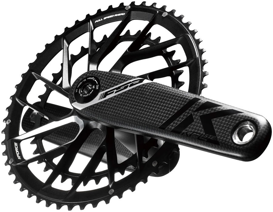 FSA K-Force Team Edition Crankset 2x 46/33T Chainrings 160mm Arm Length Direct Mount Interface 386EVO Spindle SRAM AXS 12-Speed – BLK