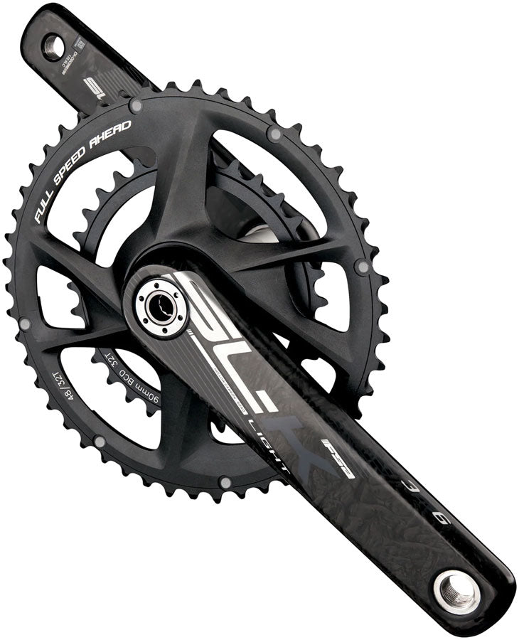 FSA SL-K Advanced Crankset 2x 48/32T Chainrings 165mm Arm Length Direct Mount Interface 90BCD 386EVO Spindle – BLK