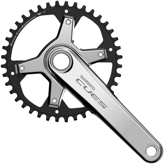 Shimano CUES FC-U6030-1 Crankset - 172.5mm 9/10/11-Speed 40t Asymmetric 110 BCD Silver