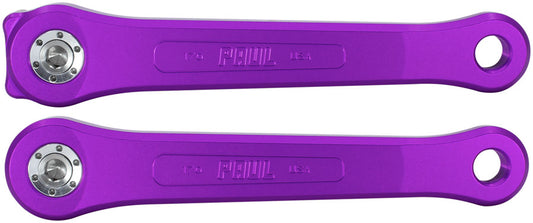 Paul Component Engineering 100% Pure Paul Crankset - 165mm Square Taper JIS Spindle Interface 3-Bolt Type Chainring Mount Purple