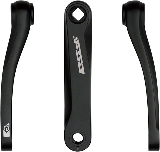 Full Speed Ahead CK-758 Crank Arm Set Ebike JIS 155mm without bolts Black