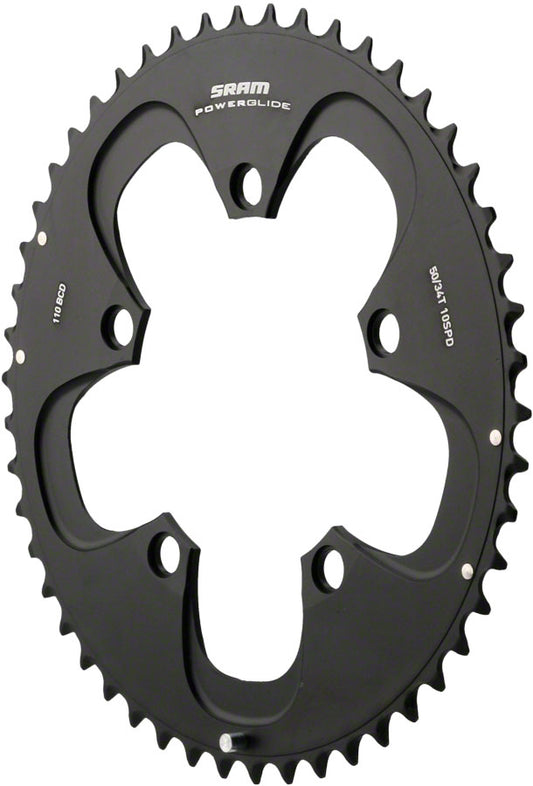 SRAM Red/Force Non-Hidden Bolt 52T 110mm Black Chainring Use with 36 or 38T
