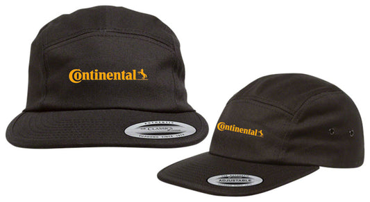 Continental 5 Panel Hat - Black