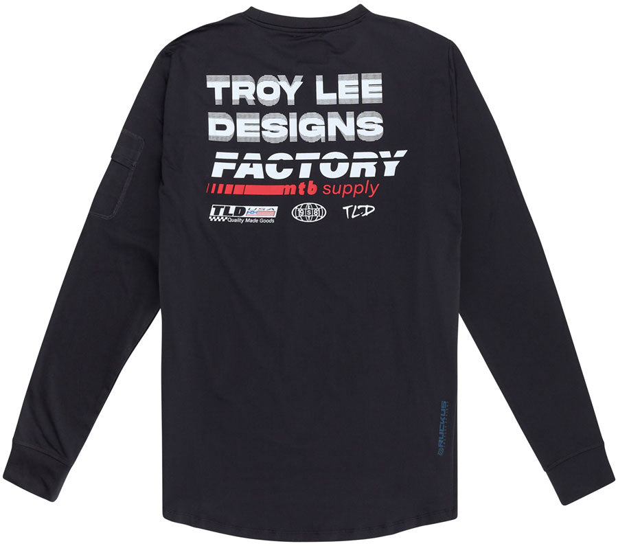 Troy Lee Designs Ruckus Long Sleeve Ride Tee – Factory Carbon X-Large
