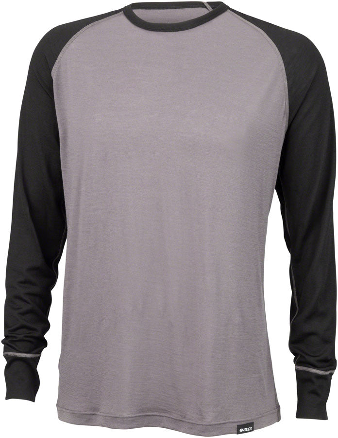 Surly Merino Raglan T-Shirt - Gray/Black LG