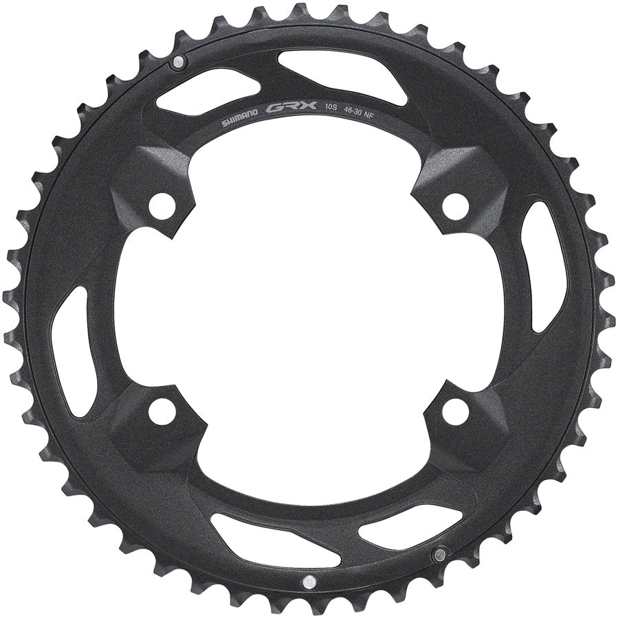 Shimano FC-RX600-10 Chainring - 46t 110 BCD For 2x10 Black Chainrings Shimano   