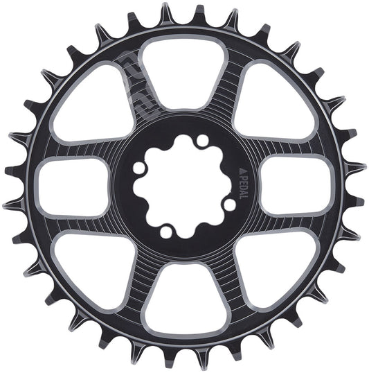 e*thirteen Helix Race 8-Bolt Chainring - 30t 11/12-Speed 3mm Offset 8-Bolt Direct Mount BLK