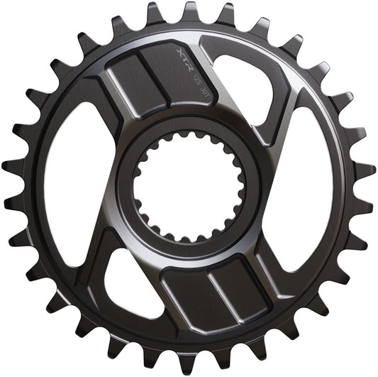 Shimano XTR SM-CRM96 1x Direct Mount Chainring - 30t Shimano Direct Mount For 12-Speed HG+ Chain Fits M9200 M9220 Crank Dark Gray